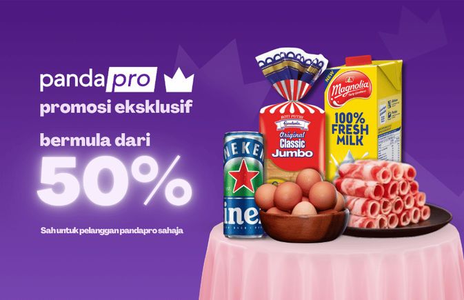 diskaun sehingga 50% dengan pandapro