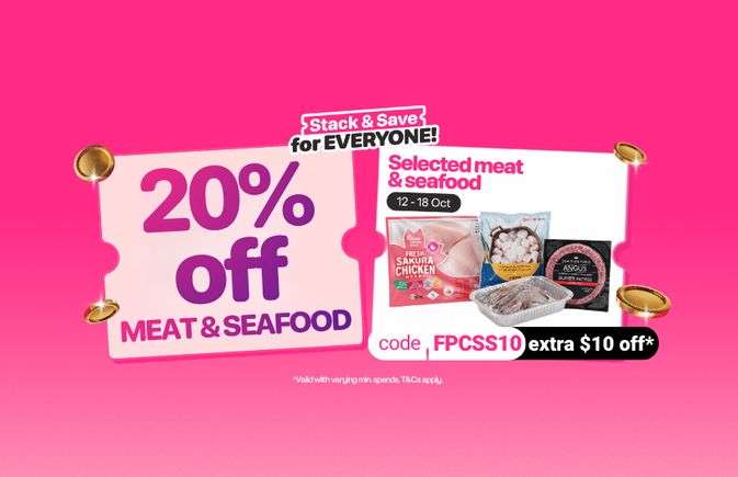20% Off Meat & Seafood!