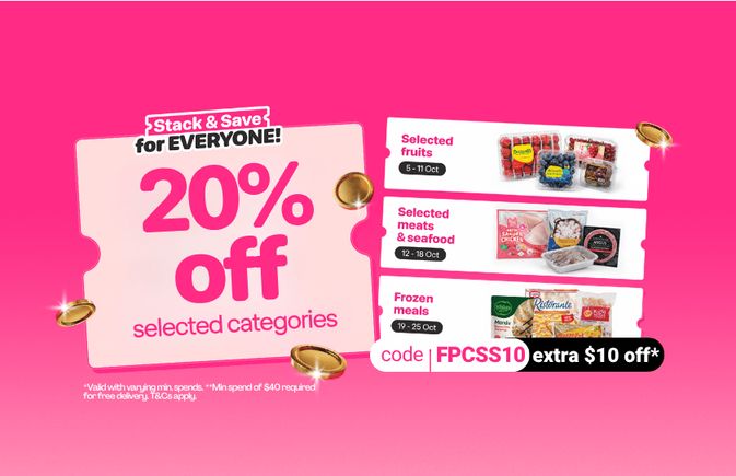 20% Off Selected Categories!