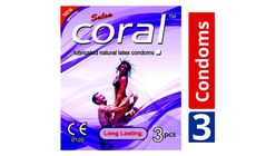 Coral L3 Long Lasting Condom 3 In 1 Malaysia 3 Pieces