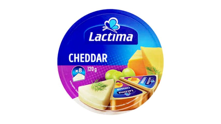 Lactima Cheddar Portion 120g