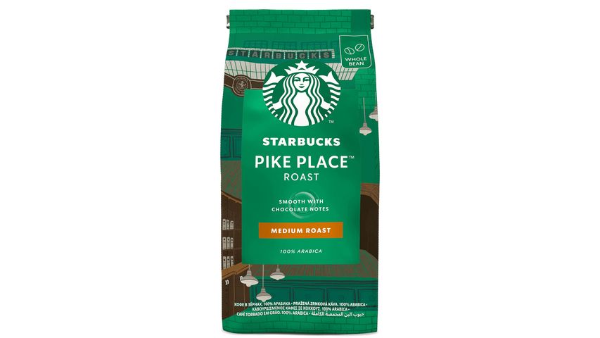 Starbucks Pike Place Medium Roast Whole Bean Coffee 200g