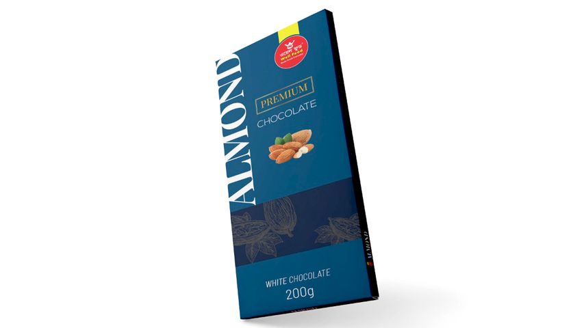 Well Food Almond Premium White Chocolate 200g