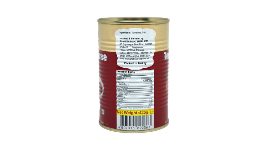 Best's Tomato Puree Tin 400g