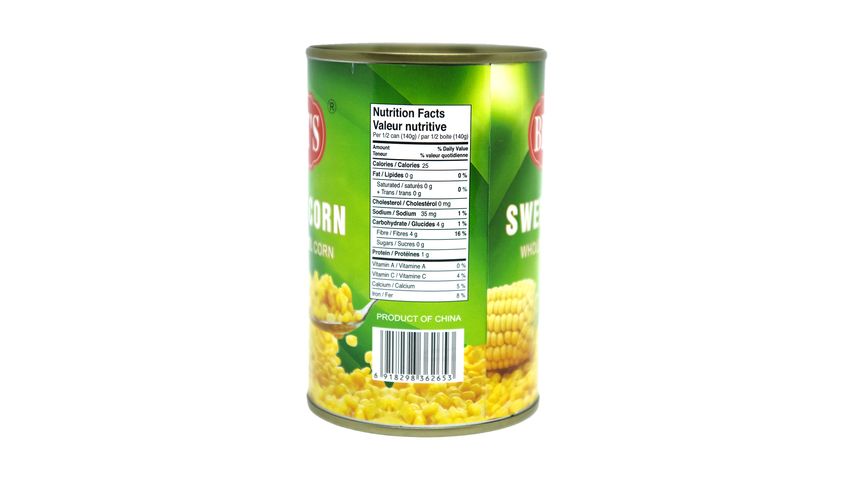 Best'S Sweet Corn Tin 400g