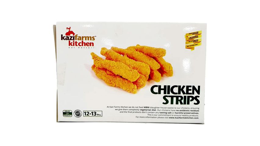 Kazi Farms Kitchen Chicken Strips (12 Pieces ± 1 Pieces) 250g
