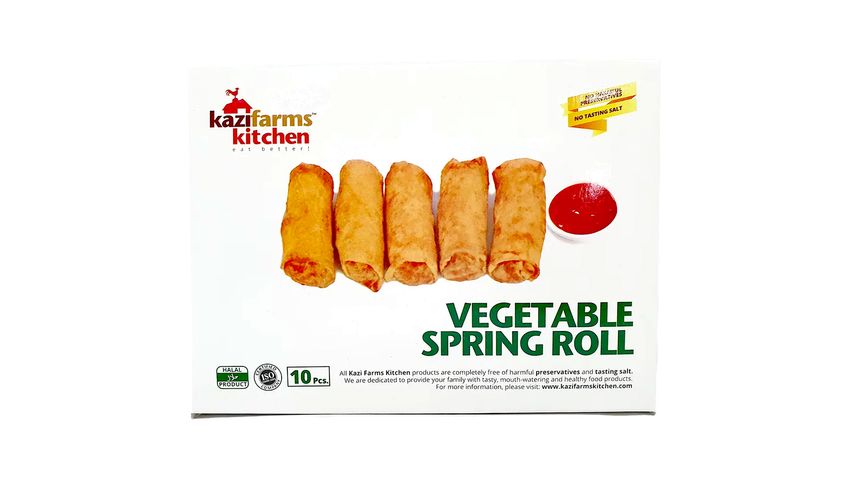 Kazi Farms Kitchen Vegetable Spring Roll (10 Pieces) 400g