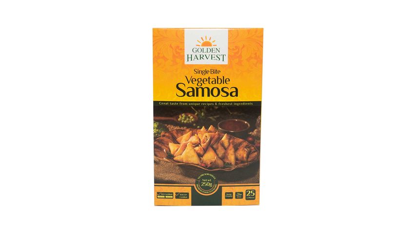 Golden Harvest Single Bite Vegetable Samosa (25 Pieces ± 2 Pieces) 250g