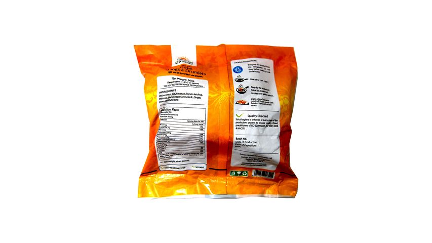 Golden Harvest Sweet & Hot Chicken Wings & Drumlets 500g