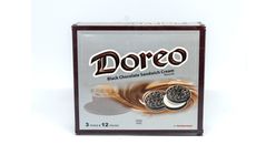 Doreo Black Chocolate Sandwich Cream Biscuits 12 Packets