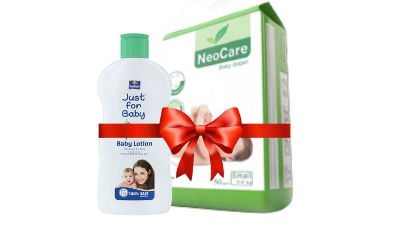 Neocare Baby Diaper S 3-6kg 50 Pieces & get 1 Digital thermometer Free