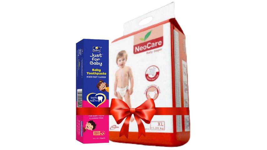 NeoCare Baby Diaper XL 11 - 25kg 50 Pieces & get 1 Digital thermometer Free