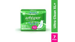 Whisper Ultra Clean Sanitary Pads XL 7 Pieces