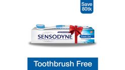 Buy 1 Sensodyne Paste Freshgel 150g & Get Free a Toothbrush 1 Piece