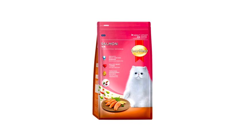 Smartheart Adult Cat Food Salmon Flavour 480g