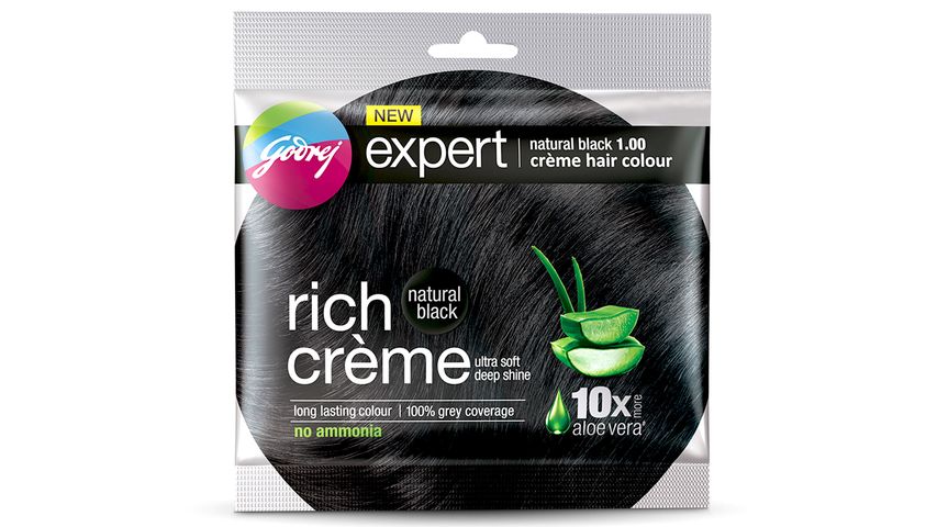 Godrej Expert Creme Hair Colour Natural Black 20g