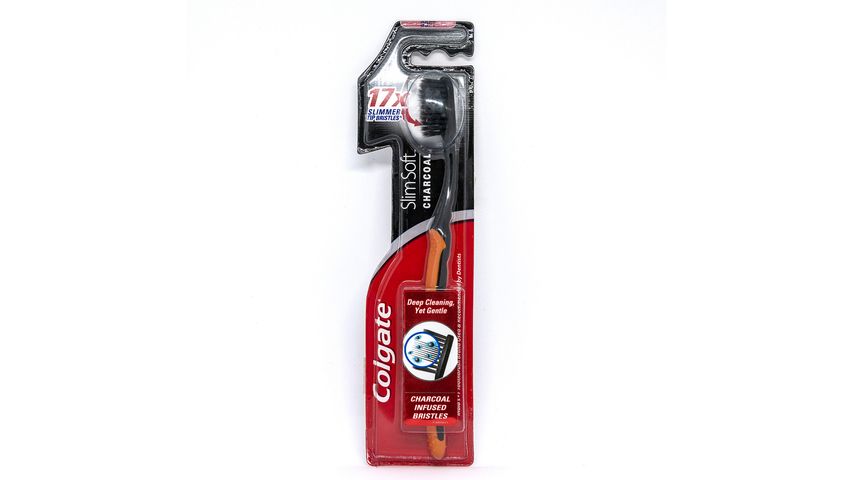 Colgate Slim Fit Charcoal Soft Toothbrush Assorted 1 Pieces