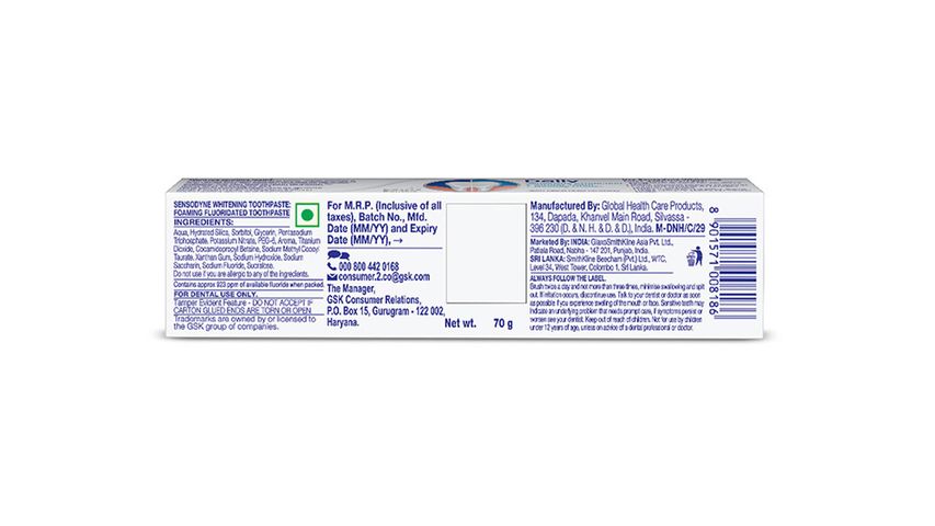 Sensodyne whitening 70g