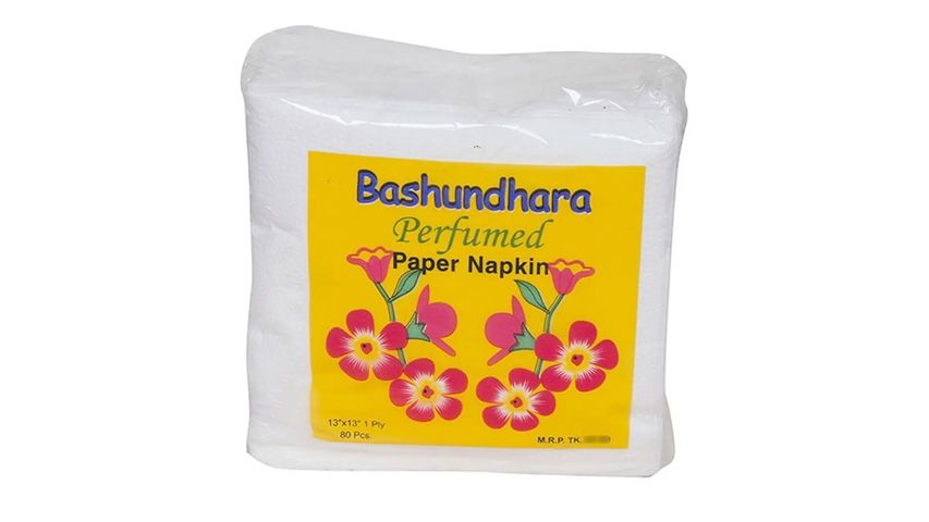 Bashundhara Paper Napkin Perfumed 13"X13" 1 ply 80pcs