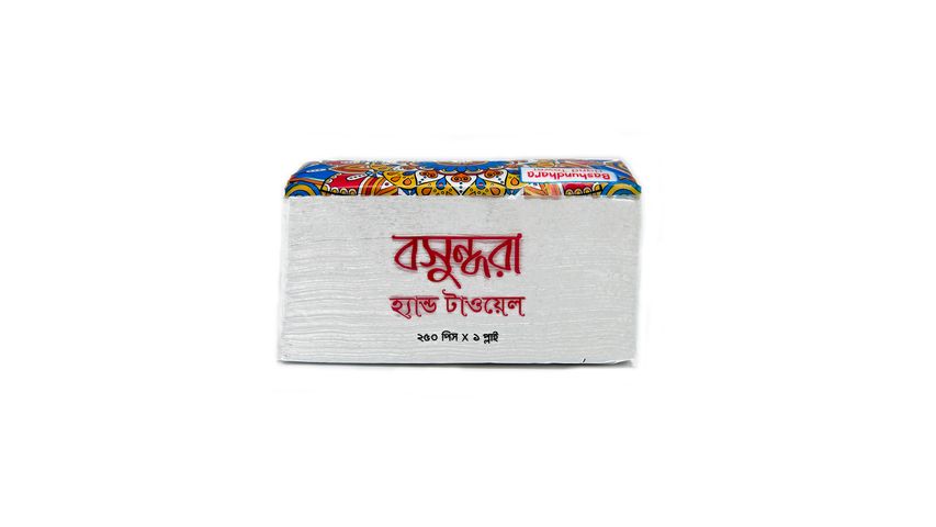 Bashundhara Hand Towel Poly Pack 250 Pieces