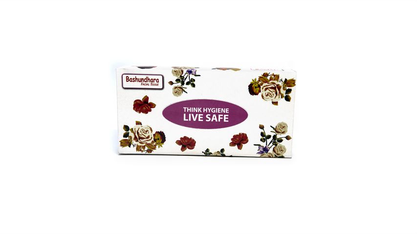 Bashundhara Facial Tissue Perfumed 2 Ply (Assorted) 100 Pieces