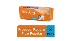 Freedom Regular Sanitary Napkin Flow Popular 8 Pieces