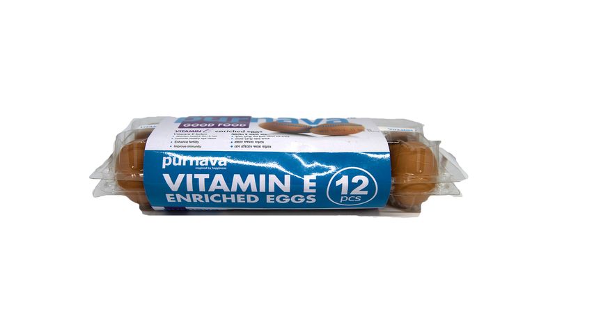 Purnava Vitamin E Enriched Egg 12 Pieces