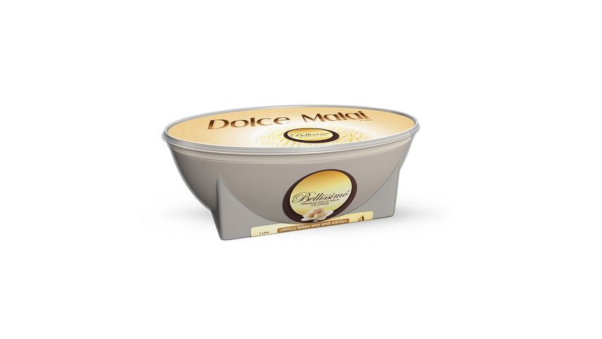 Bellissimo P. Dolce Malai Ice Cream 1Ltr