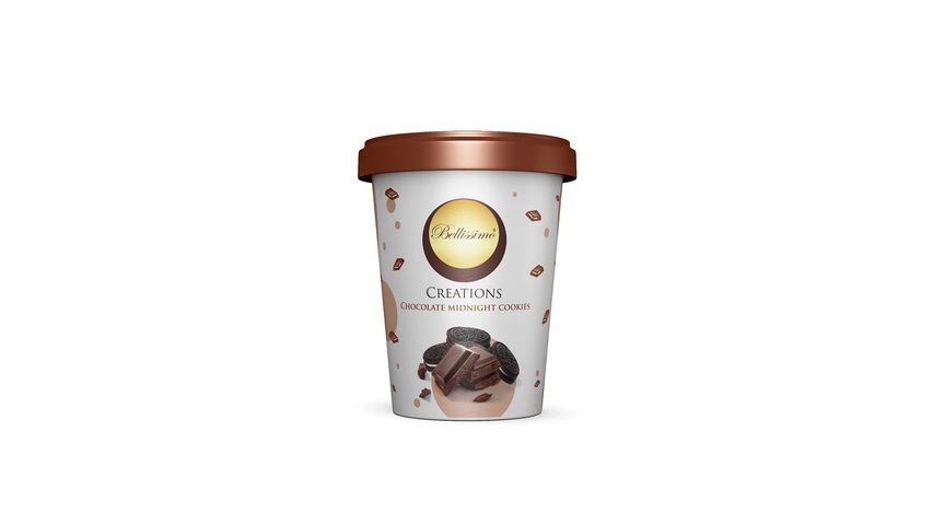 Bellissimo Chocolate Midnight Cookies Ice Cream 450ml