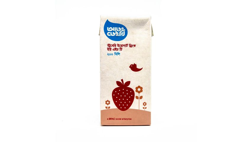 Aarong UHT Strawberry Yoghurt Drink 200ml