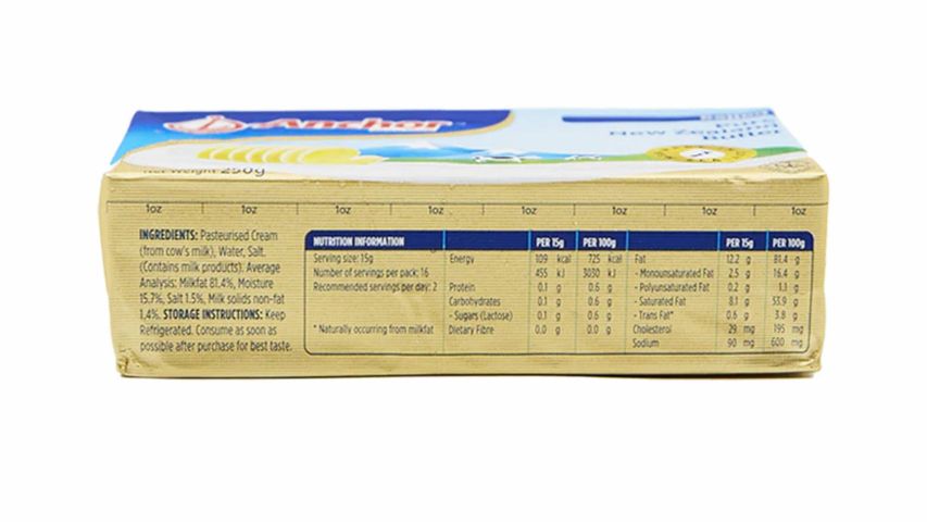 Anchor Salted Pure New Zealand Butter 250g