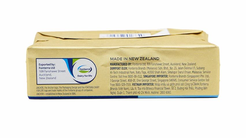 Anchor Salted Pure New Zealand Butter 250g