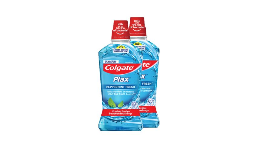 COLGATE Plax Mouthwash Peppermint 2x750ml | 18412