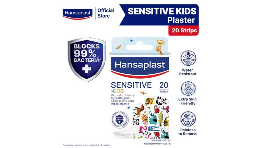 Hansaplast Sensitive Kids Wound Plasters 20 Strips