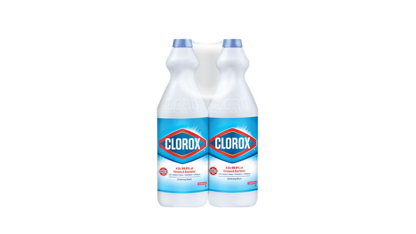 Clorox Liquid Bleach Original (Twin Pack) 2pcs x 1L