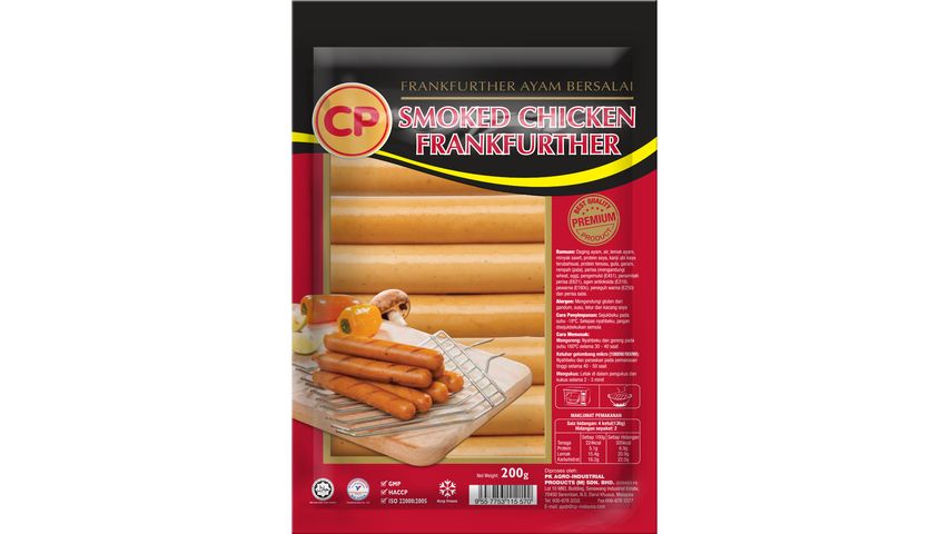 CP Smoked Chicken Franfurter 200g