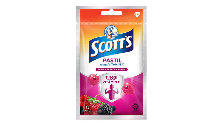 Scott's Vitamin C Mixed Berries Pastille 15pcs