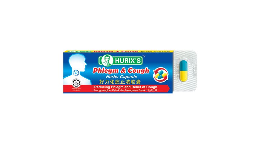 Hurix's Phlegm and Cough Herbs Capsule 6pcs