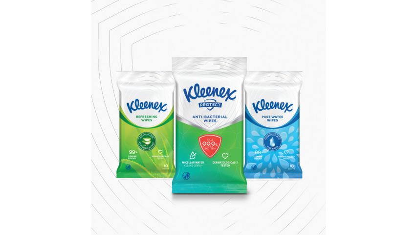 Kleenex Anti-bacterial Wipes 3 Packs x 10pcs