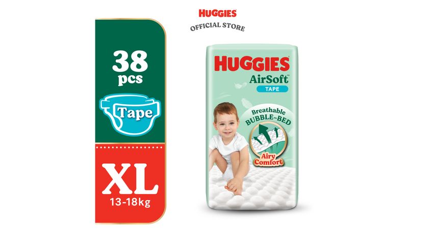 Huggies Airsoft Tape XL 38pcs
