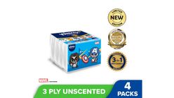 Kleenex Facial Tissue Travel Pack Limited Edition 3 Ply 4 Packs x 50pcs