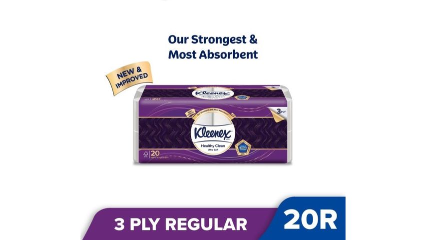Kleenex Ultra Soft Regular Bath Tissue 3 Ply 200pcs x 20 Rolls