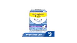 Kotex Fresh Liners Longer & Wider 2 Packs x 30pcs
