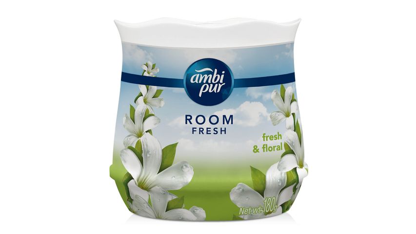 Ambi Pur Air Freshener Fresh & Floral Room Fresh - Scented Gel 180g