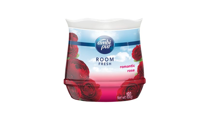 Ambi Pur Air Freshener Romantic Rose Room Fresh - Scented Gel 180g