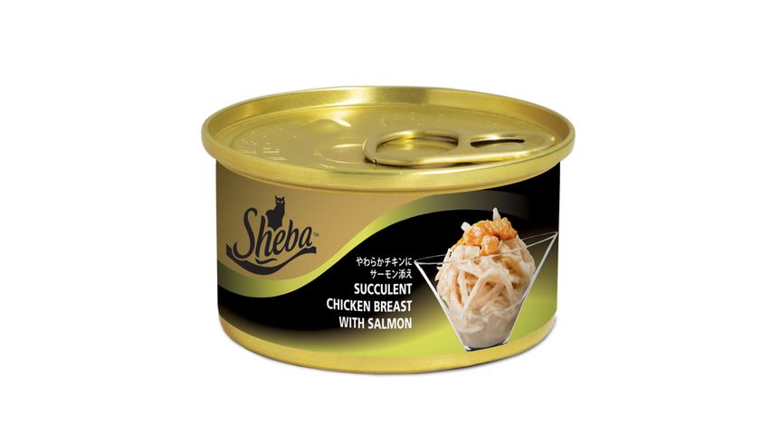 Sheba Cat Wet Food Adult Succulent Chicken Breast with Salmon 85g