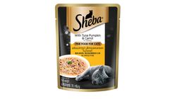 Sheba Cat Wet Food Pouch Adult Tuna Pumpkin & Carrot in Gravy 70g