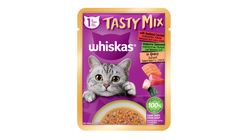 Whiskas Tasty Mix Cat Food Wet Adult Seafood Cocktail & Wakame 70g