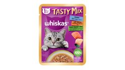 Whiskas Tasty Mix Cat Food Wet Adult Chicken & Salmon & Wakame 70g