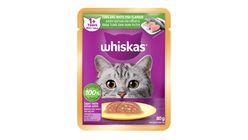 Whiskas Cat Food Wet Adult Tuna & White Fish 85g
